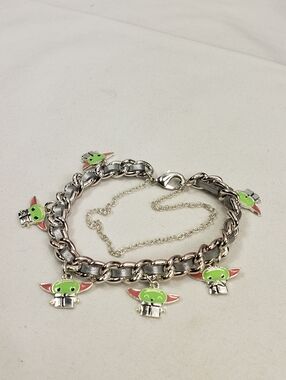 Disney Baby Yoda Grogu Charm Bracelet